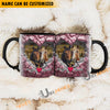 Uni Horse Couple Personalized Name Two Tone Mug