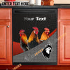 Uni Chicken Cattle Metal Pattern Custom Name Dishwasher Door Cover