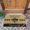 Uni Holstein Custom Farm Name Live Like Someone Left The Gate Open Coir Doormat