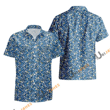 UniJames Retro Mini - Navy Short Sleeve Hawaiian Shirt