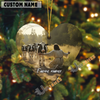Uni Personalized Cows Farm Heart Acrylic Ornament (14 Breed Options)