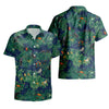 UniJames Endangered Species: Pacific Island Birds - Dress Blues Short Sleeve Hawaiian Shirt