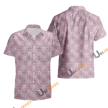 UniJames Pua Patchwork - Faded Ginger Short Sleeve Hawaiian Shirt