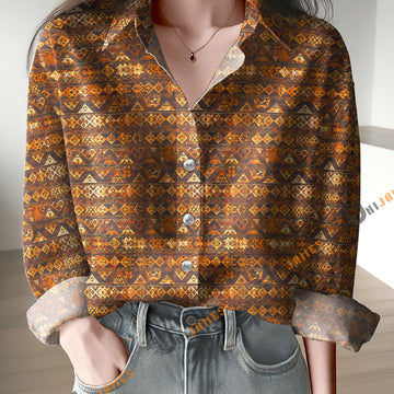 Uni Wild Desert Tribal Geometric Casual Shirt