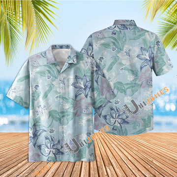 UniJames Stargazer- Sea Foam Short Sleeve Hawaiian Shirt