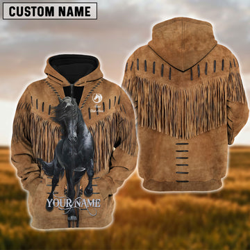 Uni Custom Name Horse Lovers Never Walk Alone 3D Hoodie