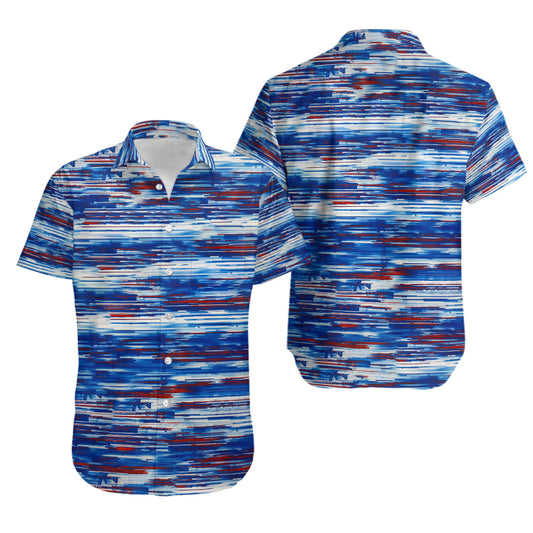 UniJames Comfort Lost Signal Button Shirt, Hawaiian Shirt For Men