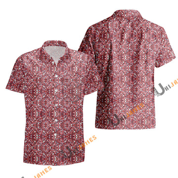 UniJames Retro Mini - Earth Red Short Sleeve Hawaiian Shirt