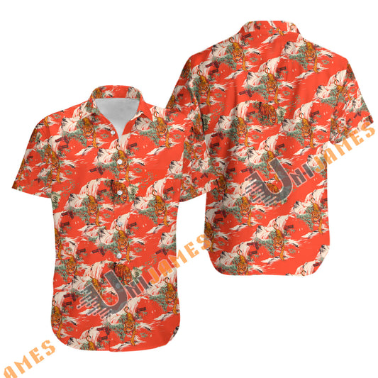 UniJames Comfort Max Effort Button Shirt, Hawaiian Shirt For Men