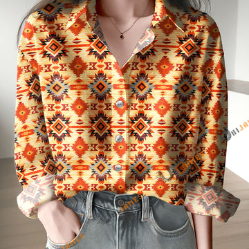 Uni Sunburst Tribal Vintage Casual Shirt