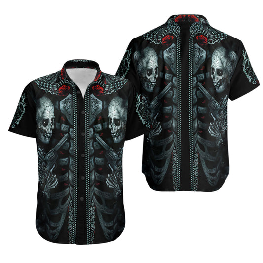 UniJames Comfort Respeto Button Shirt, Hawaiian Shirt (Pearl Snaps) For Men