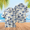 UniJames Waikiki Beach - Blue Short Sleeve Hawaiian Shirt