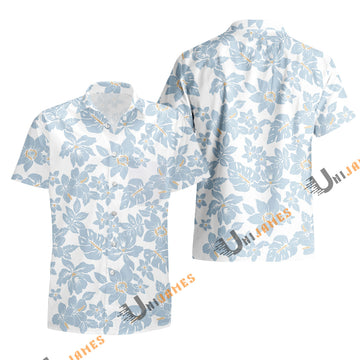 UniJames Costa Rica - White Short Sleeve Hawaiian Shirt