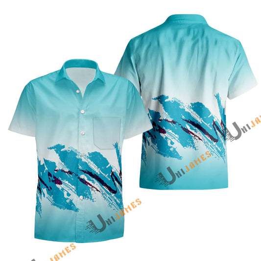 UniJames Comfort Jazz Button Shirt, Hawaiian Shirt For Men