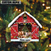 Uni Personalized Farm Name Cow Christmas Barn Ornament Acrylic Ornament (14 Breed Options)
