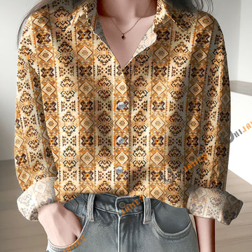 Uni Bohemian Tribal Pattern Casual Shirt