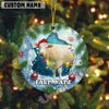 Uni Personalized Farmhouse Cow Acrylic Ornament (14 Breed Options)