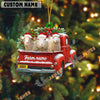 Uni Personalized Sheep Christmas Farm Truck Custom Shape Acrylic Ornament