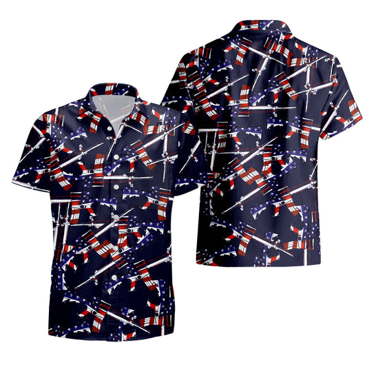 UniJames Comfort The 4th Button Shirt, Hawaiian Shirt For Men