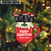 Uni Personalized Merry Christmas Farm Mug Cow Acrylic Ornament (14 Breed Options)
