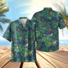 UniJames Endangered Species: Pacific Island Birds - Dress Blues Short Sleeve Hawaiian Shirt