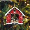 Uni Personalized Farm Name Cow Christmas Barn Ornament Acrylic Ornament (14 Breed Options)