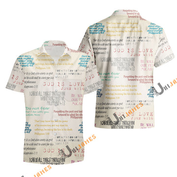 UniJames Vintage Bible Verse Christian Hawaiian Shirt
