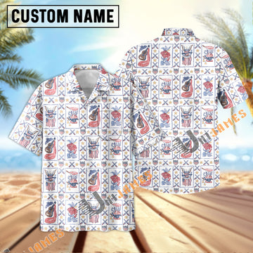 UniJames Summer Commemorative 2024 - White Short Sleeve Hawaiian Shirt