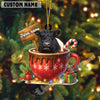 Uni Personalized Belted Galloway Moo-ry Christmas Cocoa Mug Acrylic Ornament