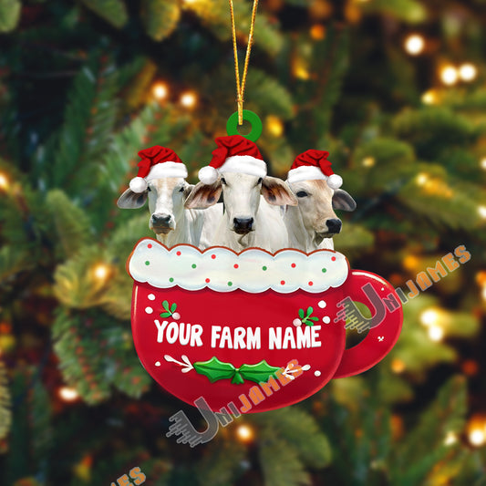 Uni Brahman Christmas Cup Custom Shape Acrylic Ornament
