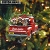 Uni Personalized Brown Swiss Christmas Farm Truck Custom Shape Acrylic Ornament