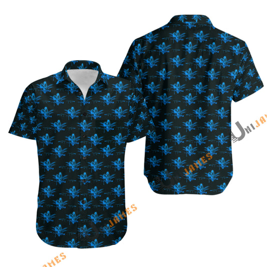 UniJames Comfort Le Cock V2 Button Shirt, Hawaiian Shirt For Men