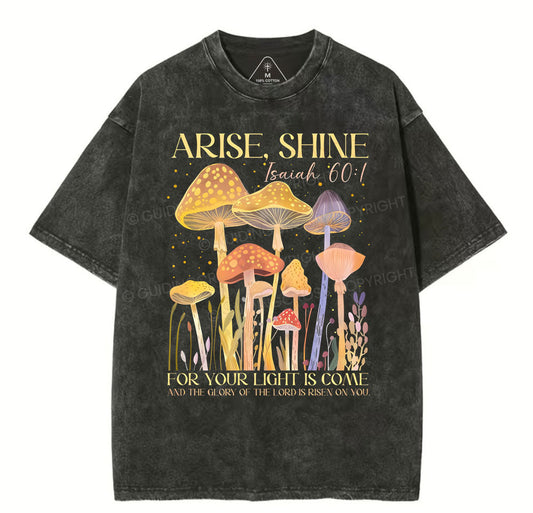 Arise Shine Christian Washed TShirt