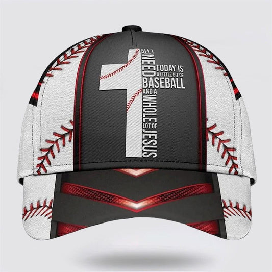 Uni Jesus The Cross Text All Over Print Baseball Cap