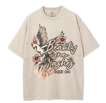 Beauty From Ashes Christian Washed TShirt