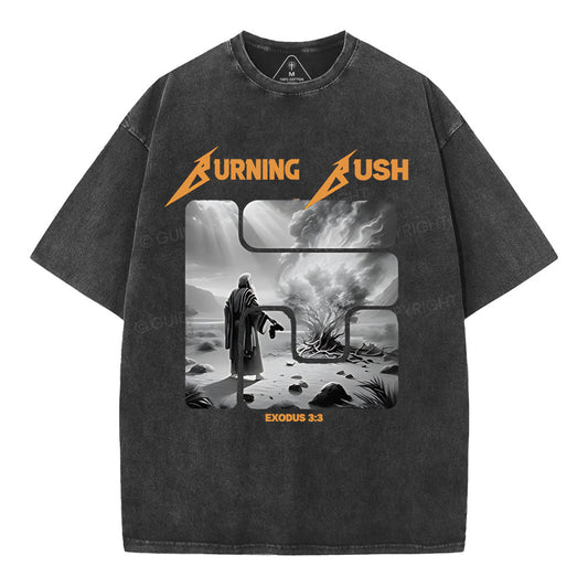 Burning Bush Christian Washed TShirt