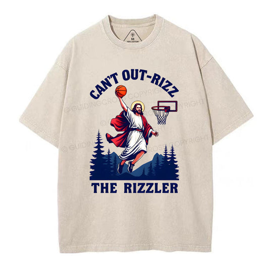 Can't Out-rizz The Rizzen Christian Washed T-Shirt Sale - GuidingCross