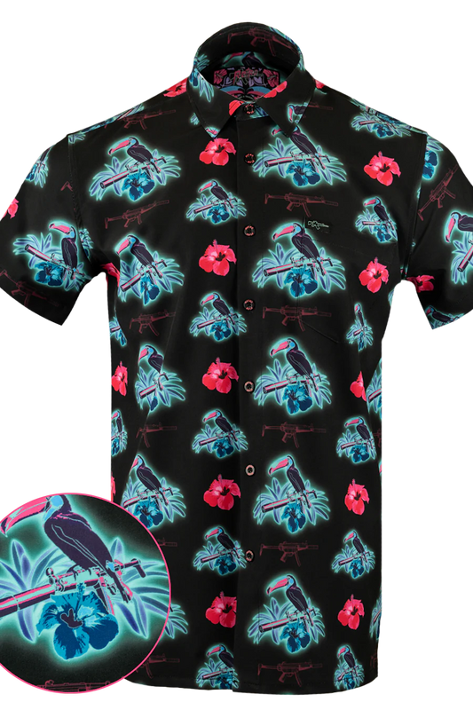 UniJames Comfort Cans and Toucans Button Down For Men