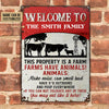 uni Customized Name Cattle Farm House This Is A Farm All Printed 3D Metal Sign
