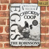 uni Personalized Chicken Coop Eggs All Printed 3D Metal Sign