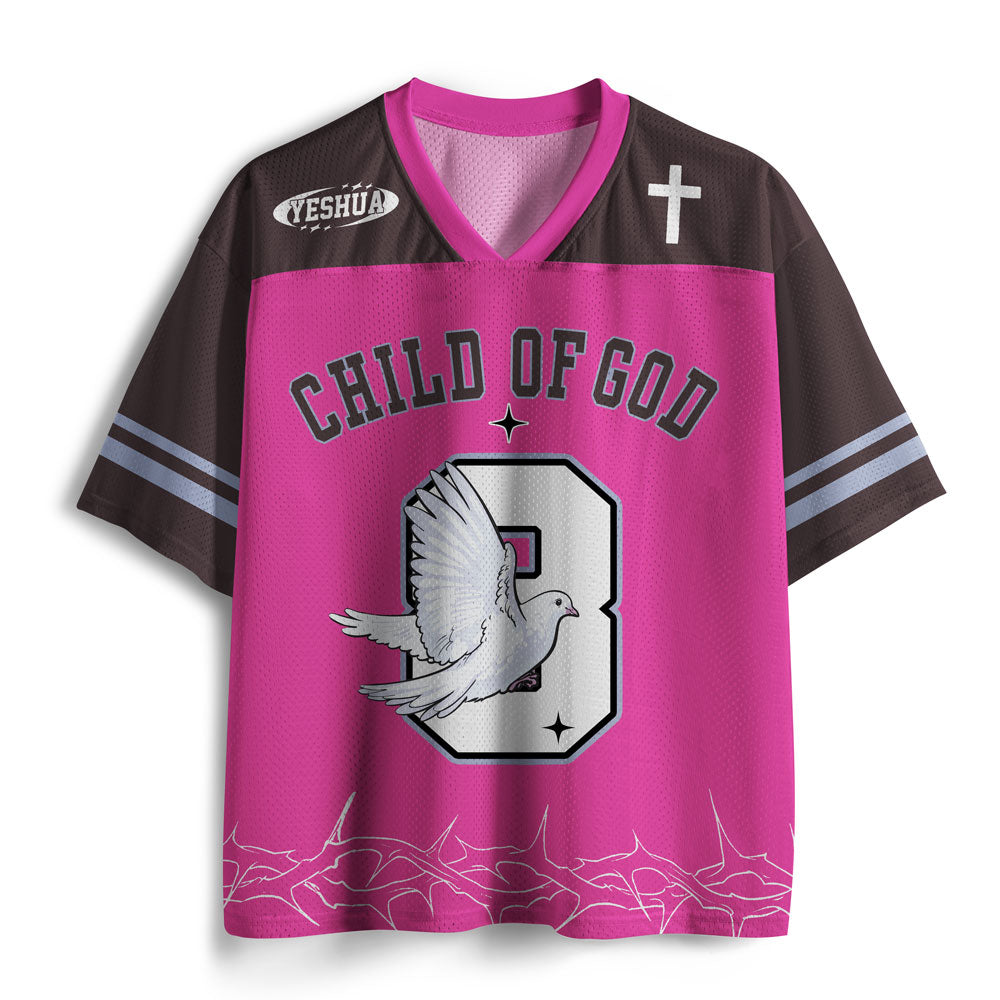 UniJames Child Of God Christian Pink Mesh Jersey