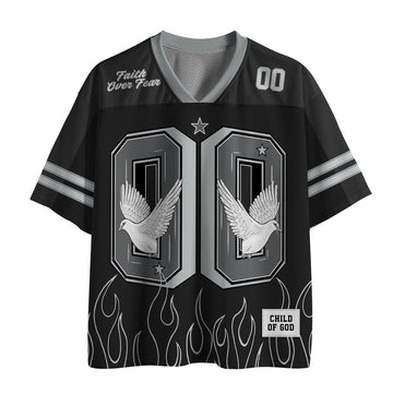 UniJames Child Of God Christian Black Mesh Jersey