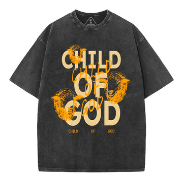 Child Of God Christian Washed TShirt