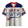 UniJames Personalized Child Of God Christian White Mesh Jersey