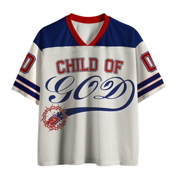 UniJames Personalized Child Of God Christian White Mesh Jersey