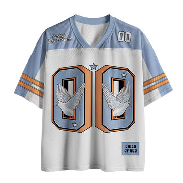 UniJames Child Of God Christian White Mesh Jersey