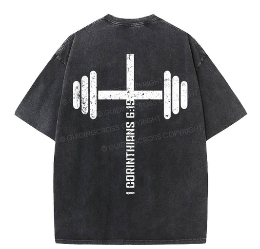 Christian Fitness Corinthians Christian Washed TShirt