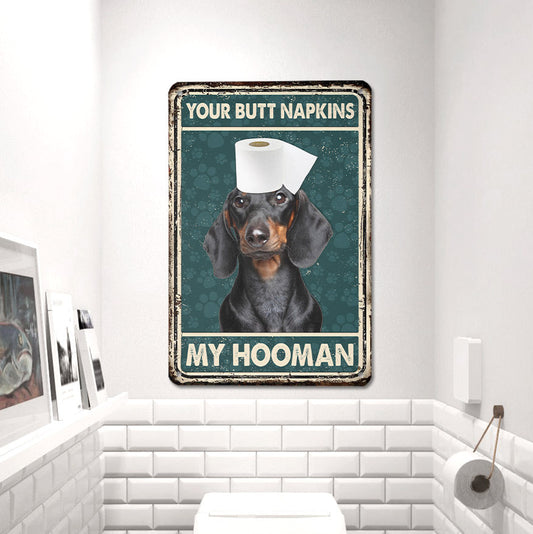 uni Dachshund All Printed 3D Metal Sign