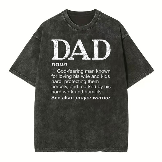 Dad See Also Prayer Warrior Christian Washed T-Shirt Sale - GuidingCross