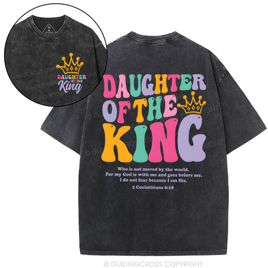 Daughter Of The King Christian Washed T-Shirt Sale - GuidingCross